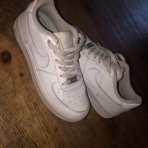 White Nike Airforces